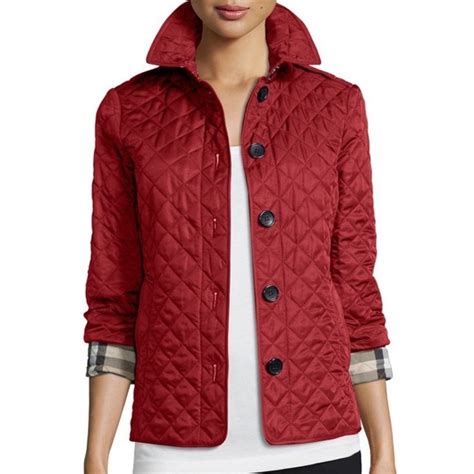 burberry frankby parade red|Burberry Frankby Quilted Jacket In Parade Red .